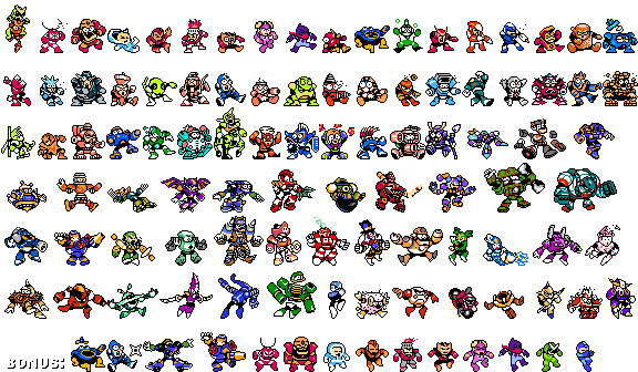 Mega Man Customs - Hurt Sprites (Mega Man PU-10 Robots)
