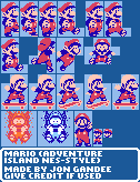 Mario Customs - Mario (Adventure Island NES-Style)