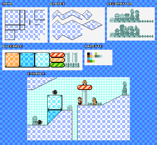 Mario Customs - Bonus Tileset (Super Mario Bros. 3 NES-Style)