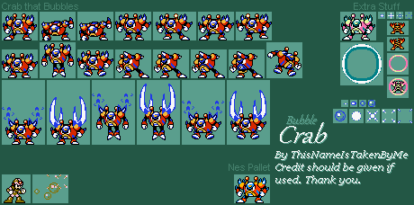 Bubble Crab (Mega Man 9 / 10-Style)