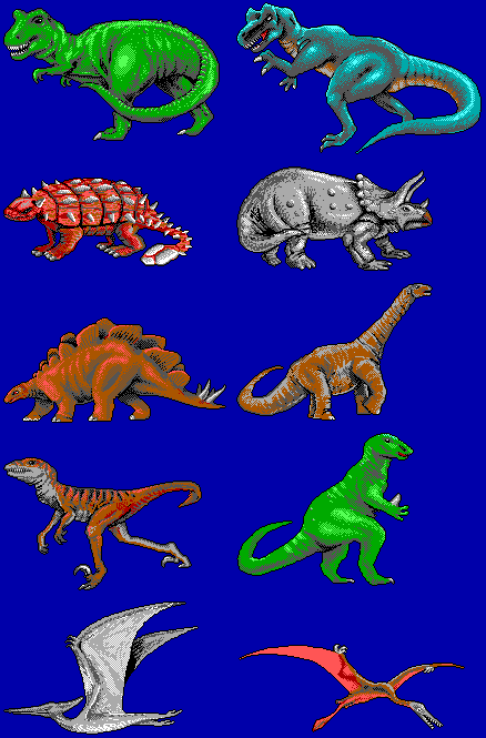 Designasaurus II - Premade Dinosaurs