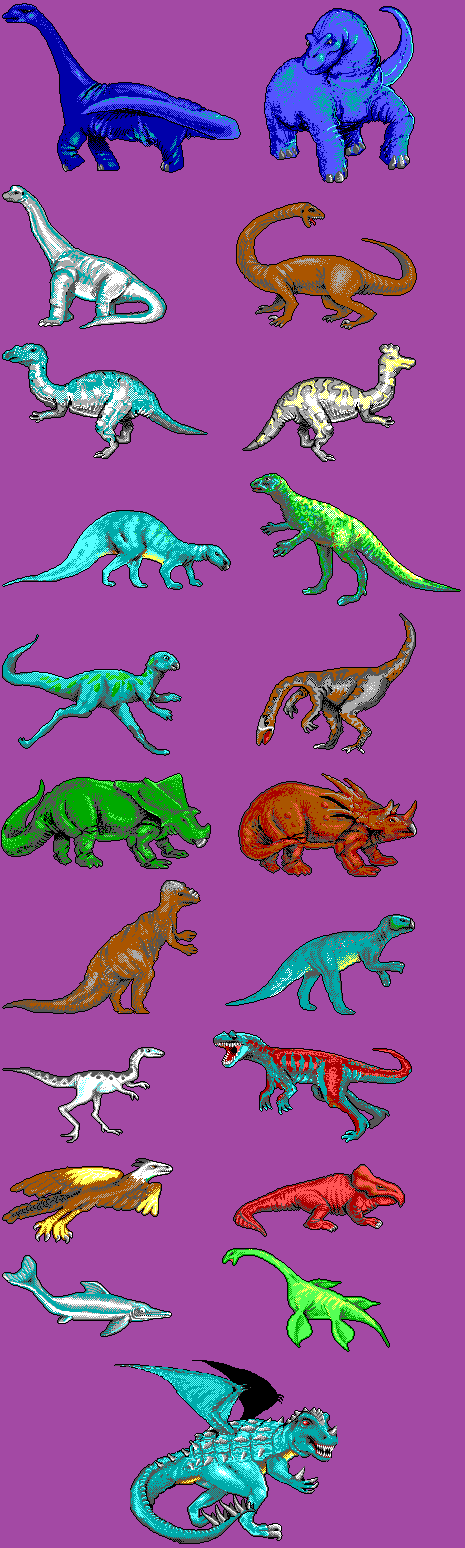 Designasaurus II - Non-Player Dinosaurs
