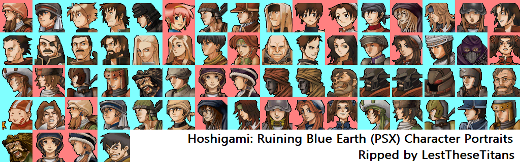 Hoshigami: Ruining Blue Earth - Unit Portraits