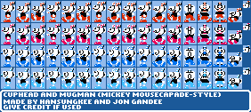 Cuphead Customs - Cuphead and Mugman (Mickey Mousecapade-Style)
