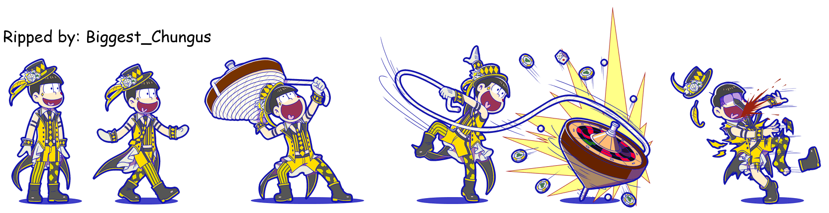 Osomatsu-san Hesokuri Wars: Battle of the NEETs - Jyushimatsu (Casino)