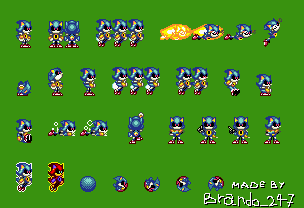 Sonic the Hedgehog Customs - Metal Sonic (SMW-Style)