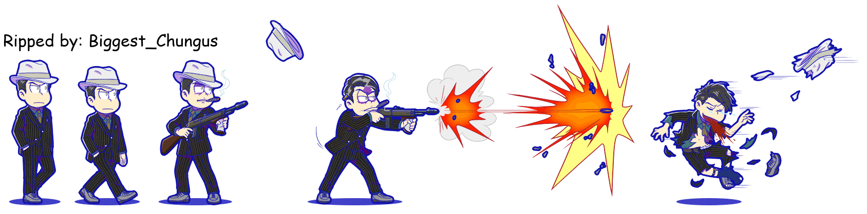 Osomatsu-san Hesokuri Wars: Battle of the NEETs - Karamatsu (Mobster)