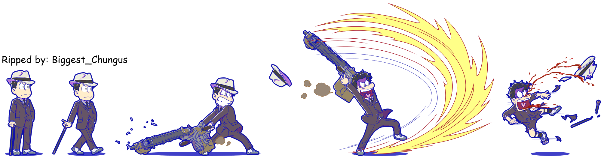 Osomatsu-san Hesokuri Wars: Battle of the NEETs - Osomatsu (Mobster)