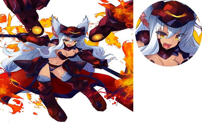 Kai-Ri-Sei Million Arthur - #0008 Fire Demon Wolf - Type 2 Little Wolf Girl Ulit