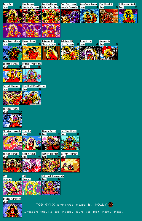 Pokémon Generation 1 Customs - #124 Jynx (TCG2, GBC-Style)
