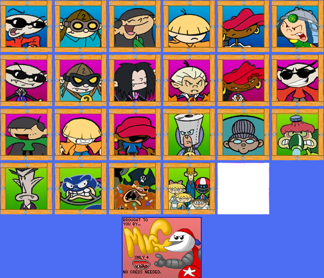 Codename: Kids Next Door - Operation: V.I.D.E.O.G.A.M.E. - Character Icons