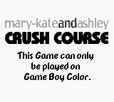 Mary-Kate and Ashley: Crush Course - Game Boy Error Message