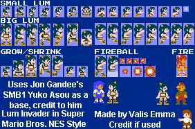 Urusei Yatsura Customs - Lum Invader (Super Mario Bros. NES-Style)