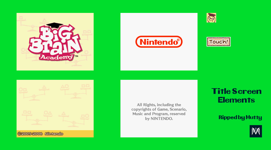 Title Screen Elements