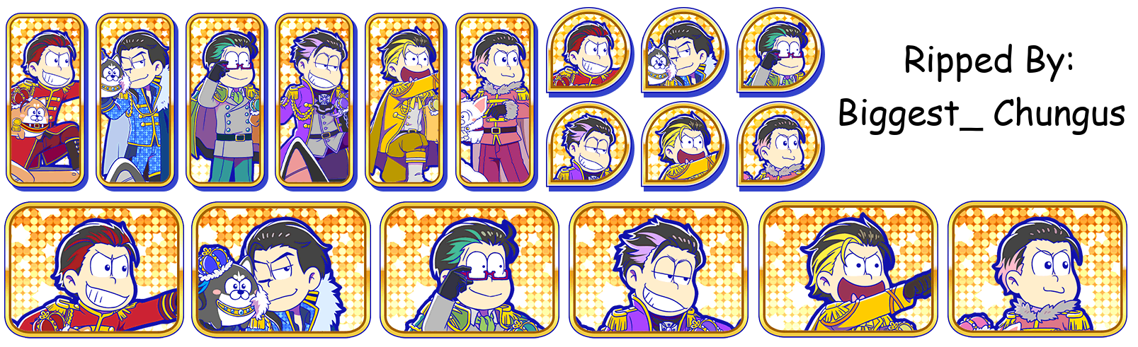 Osomatsu-san Hesokuri Wars: Battle of the NEETs - Set Icons (Prince: Dog Matsu)