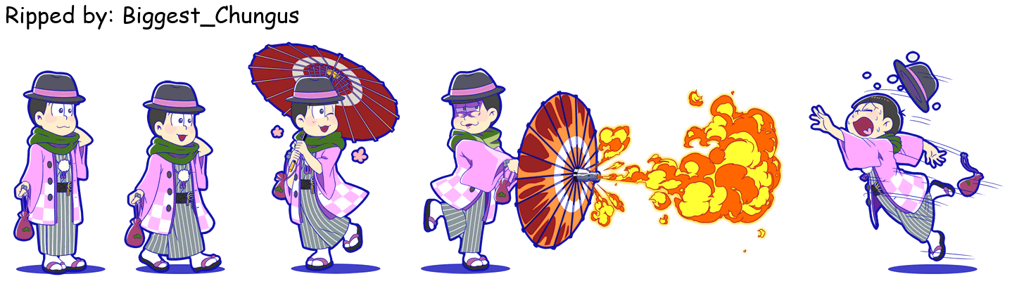 Osomatsu-san Hesokuri Wars: Battle of the NEETs - Todomatsu (Kimono)