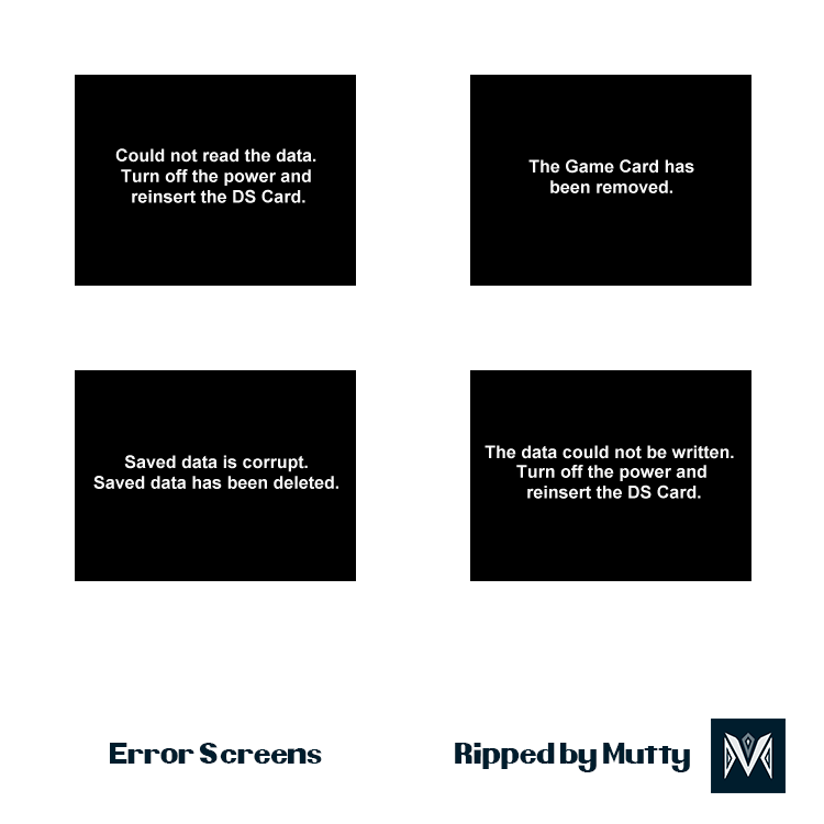 Error Screens