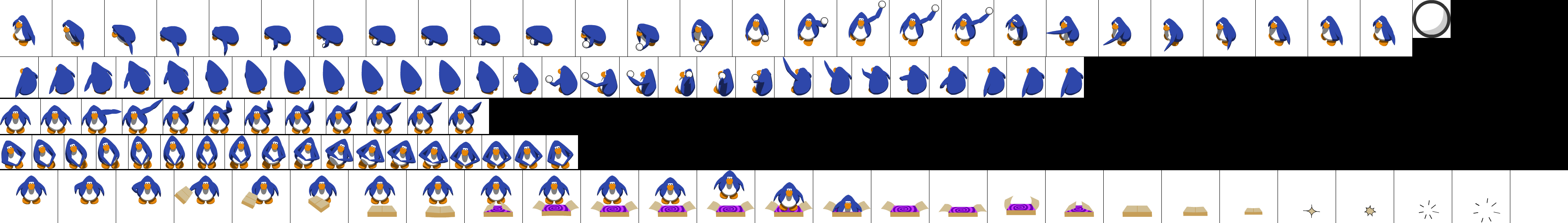 Club Penguin - Penguin Special Animations (Old Blue)