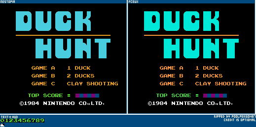 Duck Hunt - Title Screen