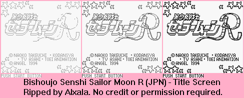 Bishoujo Senshi Sailor Moon R (JPN) - Title Screen