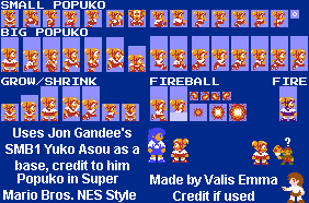 Popuko (Super Mario Bros. NES-Style)