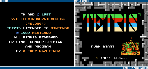 Tetris - Title Screen