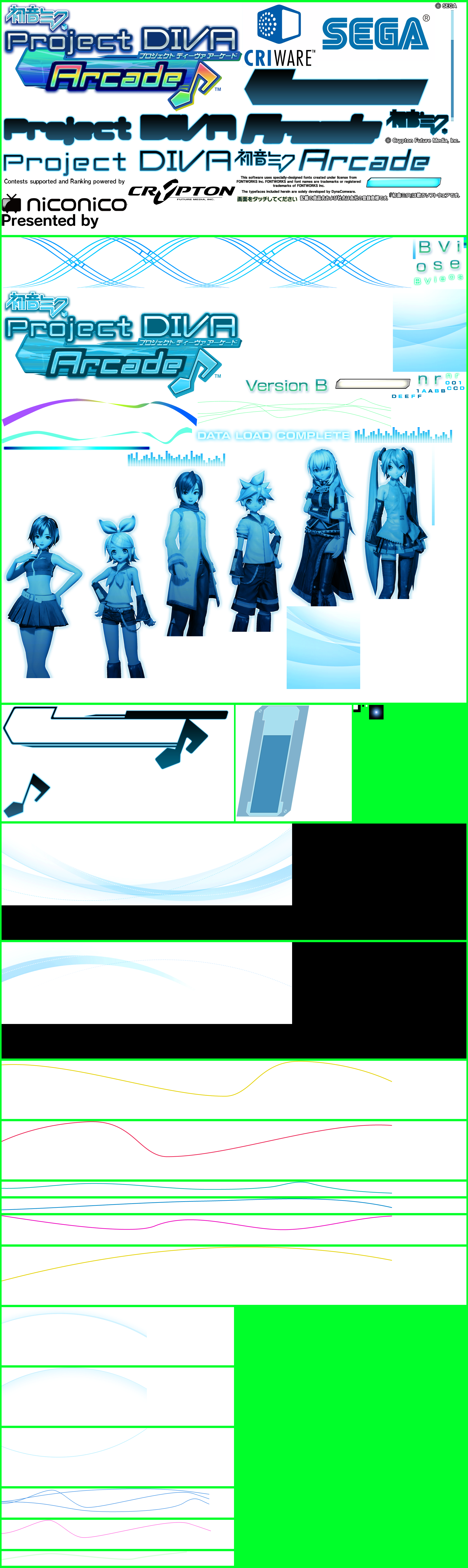 Hatsune Miku: Project DIVA Arcade - Title Screen (Version B)