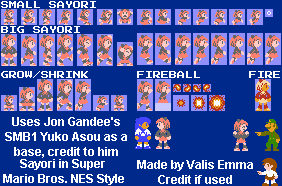 Sayori (Super Mario Bros. NES-Style)