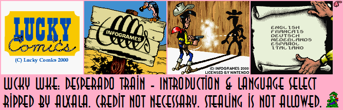 Lucky Luke: Desperado Train - Introduction & Language Select