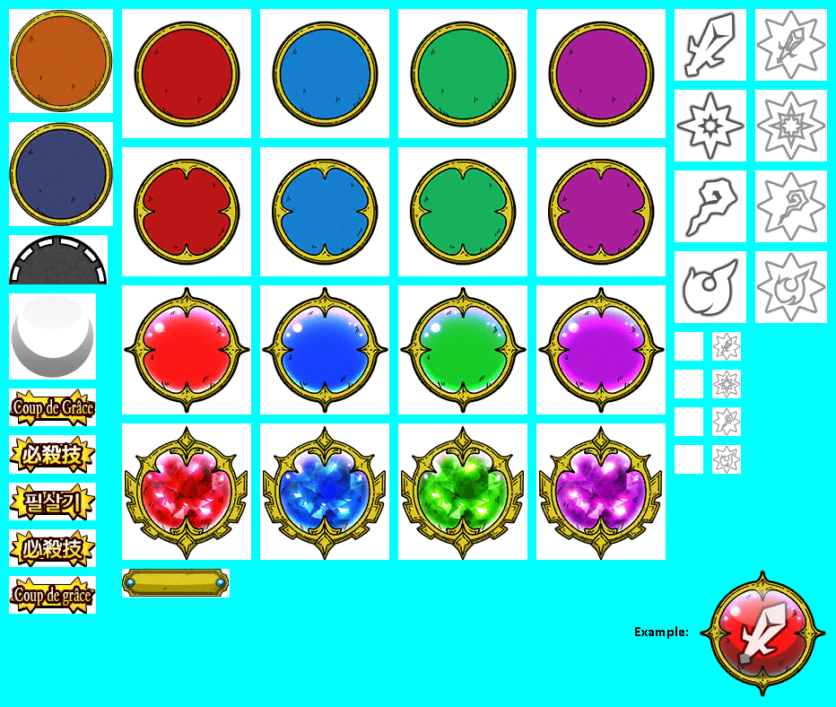 Dragon Quest Tact - Skill Buttons