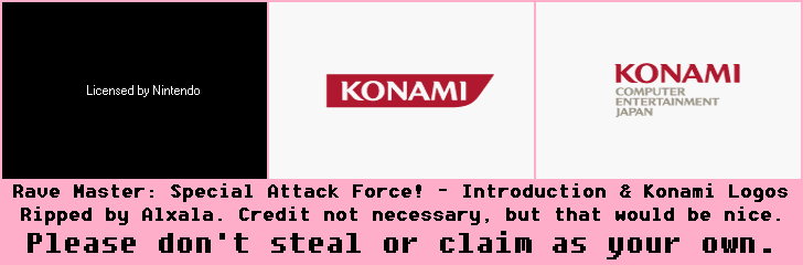 Introduction & Konami Logos