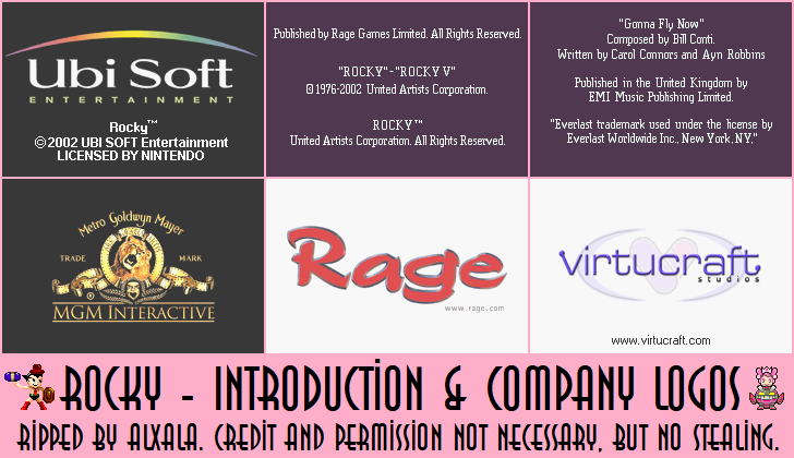 Rocky - Introduction & Company Logos