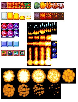 Bomberman (iPod) - Blocks, Effects, Items, and Bomb