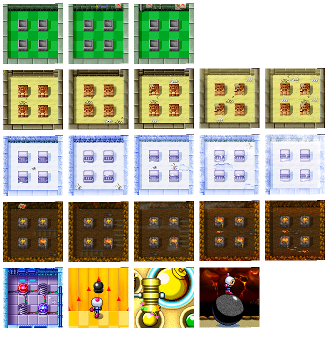 Bomberman (iPod) - Stage Icons