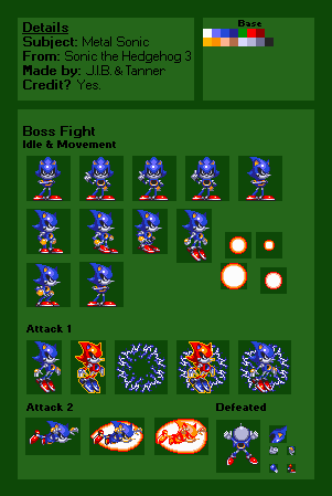 Custom / Edited - Sonic the Hedgehog Customs - Neo Metal Sonic (Sonic  Advance-Style) - The Spriters Resource