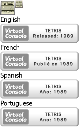 Virtual Console - TETRIS