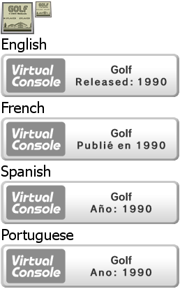 Virtual Console - Golf