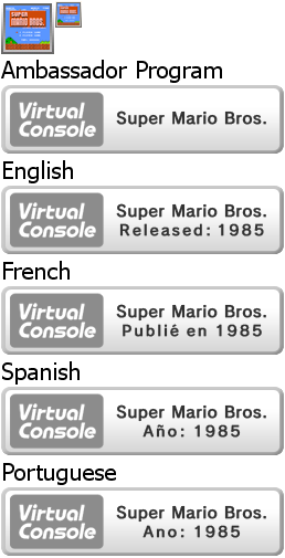 Virtual Console - Super Mario Bros.