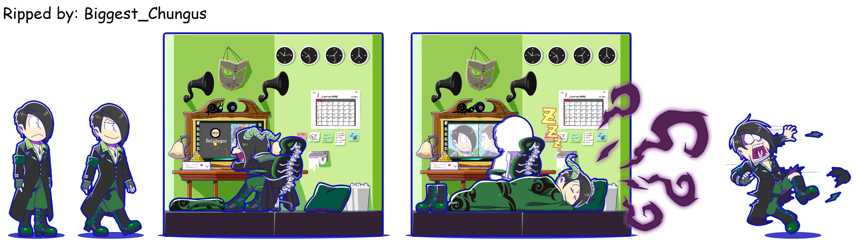 Osomatsu-san Hesokuri Wars: Battle of the NEETs - Choromatsu (Akuma Worker: Remote)