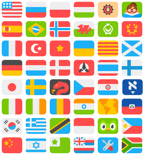 Duolingo - Flags