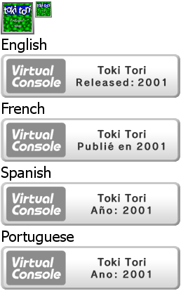 Virtual Console - Toki Tori
