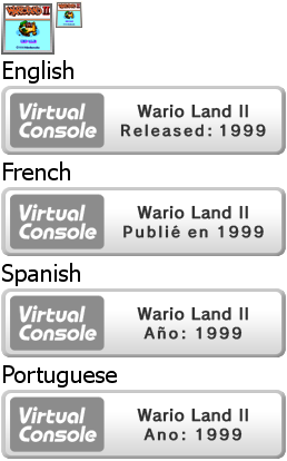 Virtual Console - Wario Land II