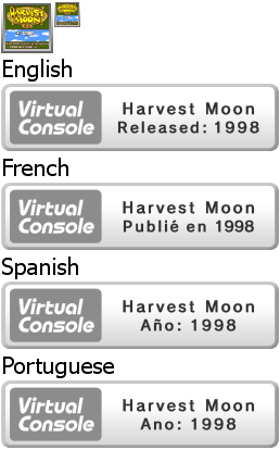 Virtual Console - Harvest Moon