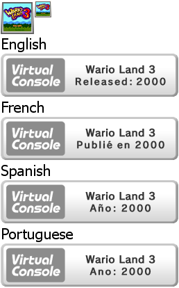 Virtual Console - Wario Land 3
