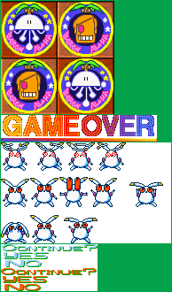 Jumping Flash - Game Over Screen