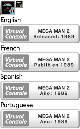 Virtual Console - MEGA MAN 2