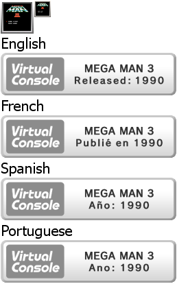 Virtual Console - MEGA MAN 3