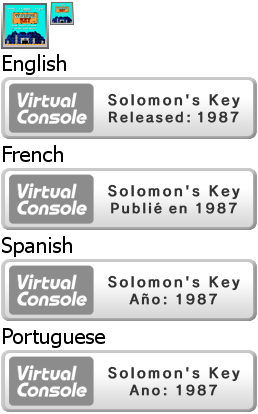 Virtual Console - Solomon's Key