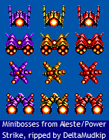 Power Strike / Aleste - Minibosses