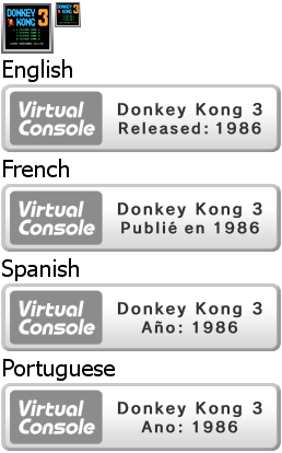 Virtual Console - Donkey Kong 3